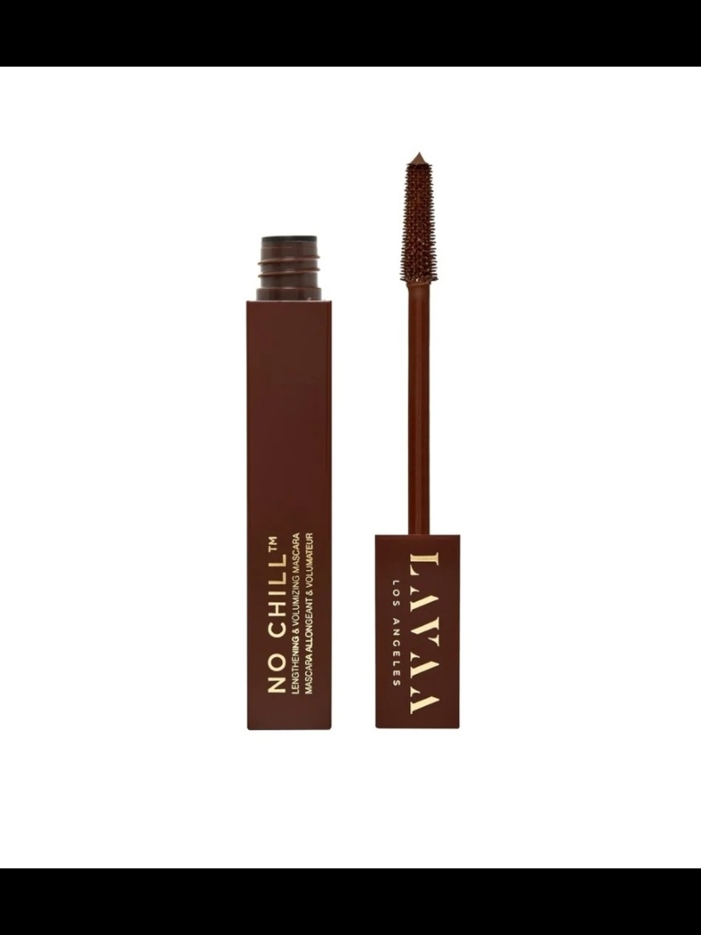 Lavaa Beauty No Chill Brown Tubing Mascara - Lightweight Volumizing Formula BNIB